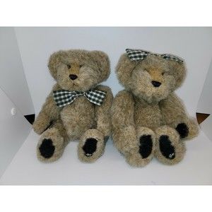 Cottage Collectible Artist Designed Plush Poseable Dennis  & Dorothy Ganz Bears